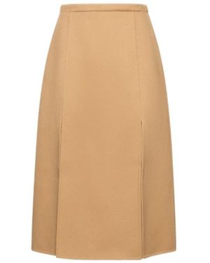 Michael Kors A-Shaped Slit Skirt - Natural