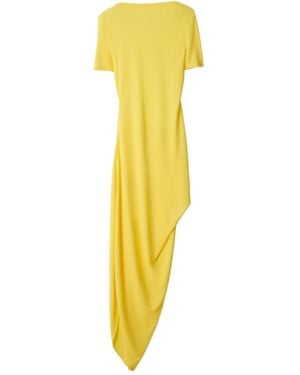 Jacquemus The Sole Asymmetrical Slit Dress - Yellow