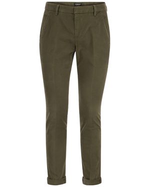 Dondup Belt-Lined Casual Trousers - Green