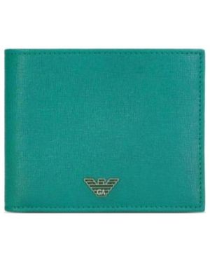Emporio Armani Logo Details Wallet - Green