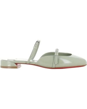 Christian Louboutin Jane Nina Flat Mules - White