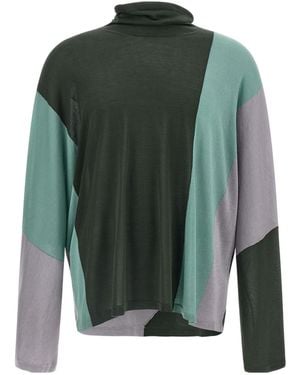 Kiko Kostadinov Sigo Asymmetric Turtleneck Sweater - Green
