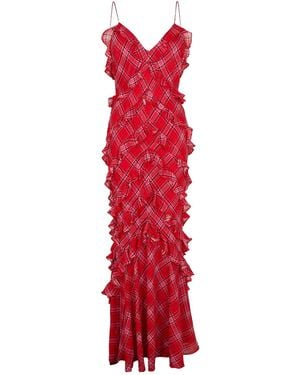 LoveShackFancy Spaghetti Strap Dress - Red