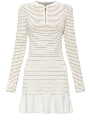 CASABLANCA Long-Sleeved Dress - White