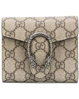 Gucci Dionysus Card Case Wallet - Natural
