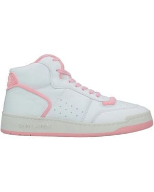 Saint Laurent Color-Block High-Top Sneakers - Blue
