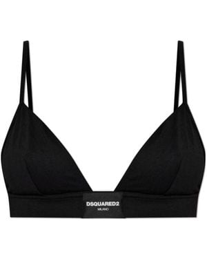 DSquared² Logo Bra - Black