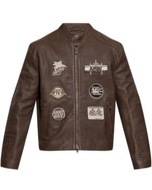 Amiri Patch Racer Jacket - Brown