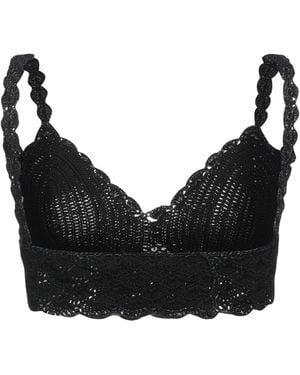 Dolce & Gabbana Sleeveless Knit Cropped Top - Black