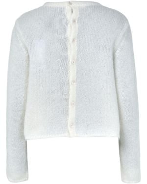 Loewe Mohair Blend Cardigan - White