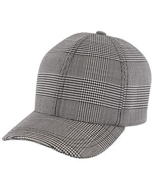 Balmain Checkered Baseball Cap - Gray