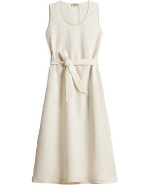 Woolrich Belted Waist Sleeveless Dress - Natural