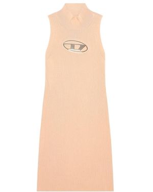 DIESEL M-Onerva Logo Plaque Dress - Natural
