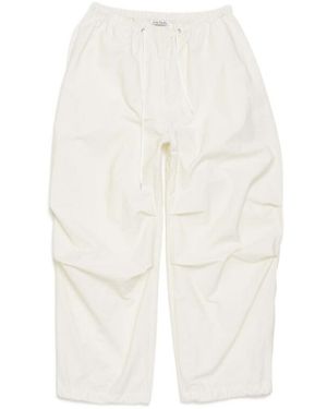 Acne Studios Drawstring Wide-Leg Trousers - White