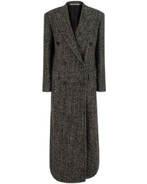 Tagliatore Long-Sleeved Coat - Black