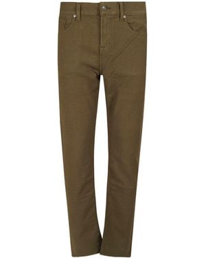 7 For All Mankind Slim-Fit Jeans - Green