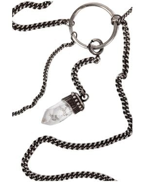 Ann Demeulemeester Adeline Body Chain Necklace - White