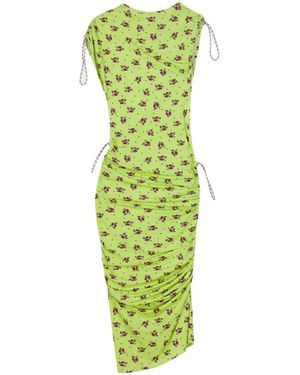 Coperni Lily Printed Adjustable Dress - Green