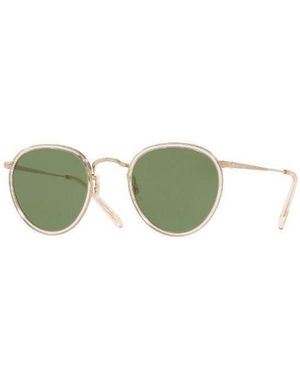 Oliver Peoples Round Logo Sunglasses - Green