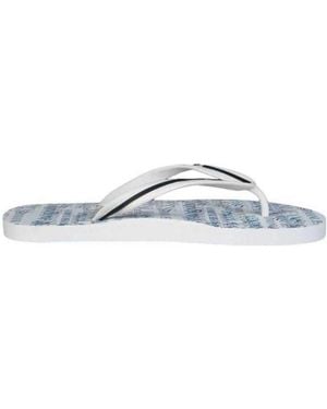Armani Jeans Logo Details, Flip-Flops - White