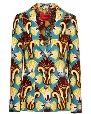 La DoubleJ Graphic-Print Single-Breasted Blazer - Multicolor