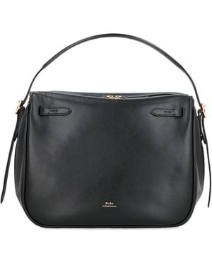 Polo Ralph Lauren Logo-Printed Zipped Tote Bag - Black