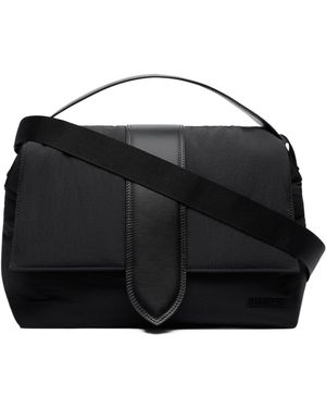 Jacquemus Logo Embossed Messenger Bag - Black