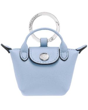 Longchamp Le Pliage Xtra Airpods Keychain - Blue