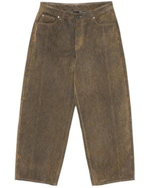 Daily Paper Acid-Wash Effect Jeans - Green