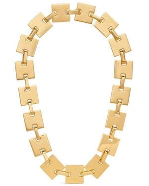Celine Square Necklace - Metallic