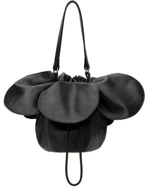 Simone Rocha Flower-Petal Shoulder Bag - Black