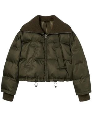 Gucci Fine Gabardine Puffer Jacket - Green