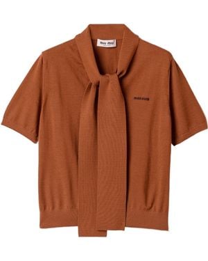 Miu Miu Wool Jumper - Brown