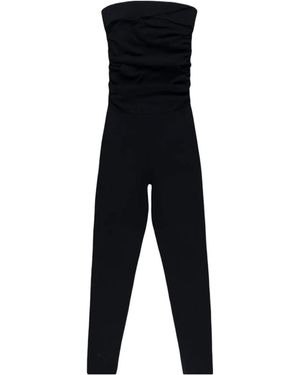 KHAITE Fitted One-Piece Jumpsuit - Black
