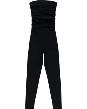 KHAITE Fitted One-Piece Jumpsuit - Black