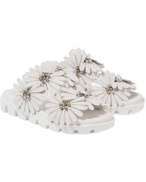 Christian Louboutin Flora Cool Slides - White