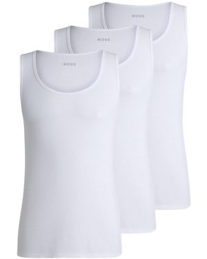 BOSS Sleeveless Pullover Vest - White