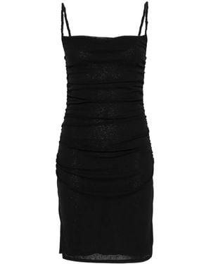 Nanushka Adie Square Neckline Mini Dress - Black