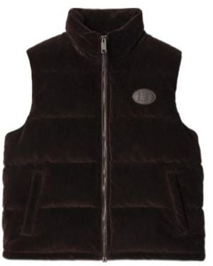Burberry Corduroy Puffer Gilet - Black