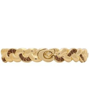 COACH Crystal Bracelet - Metallic