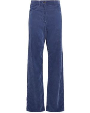 The Row Tarley Cotton Corduroy Straight Trousers - Blue