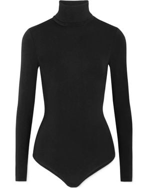 Wolford Solid Thong Bodysuit - Black