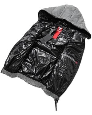 Hydrogen Logo Down Vest - Black