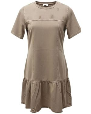 Liu Jo Round Neck Short Sleeve Dress - Grey