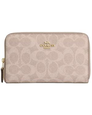 COACH Id Zip Wallet - Natural