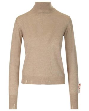 Golden Goose High-Neck Jumper - Natural