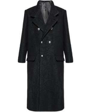 Isabel Marant Gil Long Brushed Coat - Black