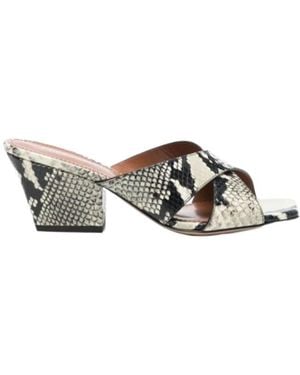 Paris Texas Square Toe High-Heeled Sandals - Multicolor