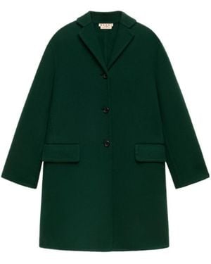 Marni Wool-Cashmere Coat - Green