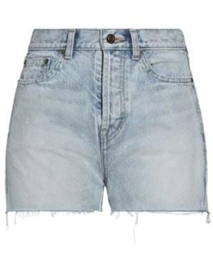 Saint Laurent Light-Colored Jeans - Blue